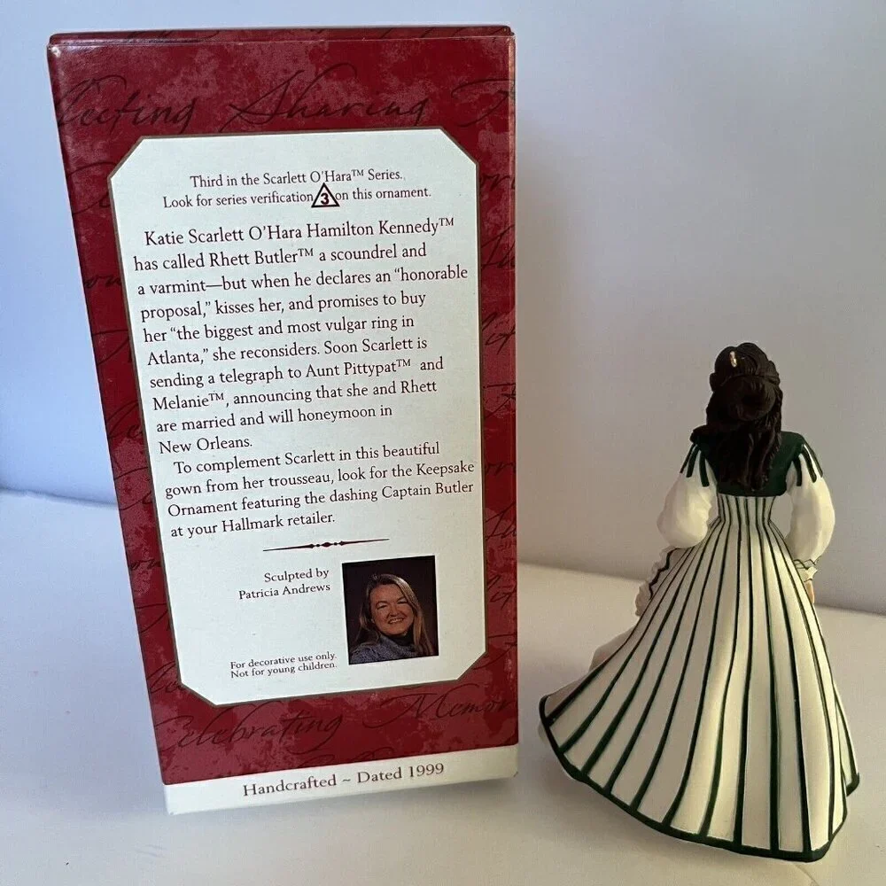 Hallmark Keepsake Ornament Scarlett O'Hara Gone With The Wind Set of 4 in Box